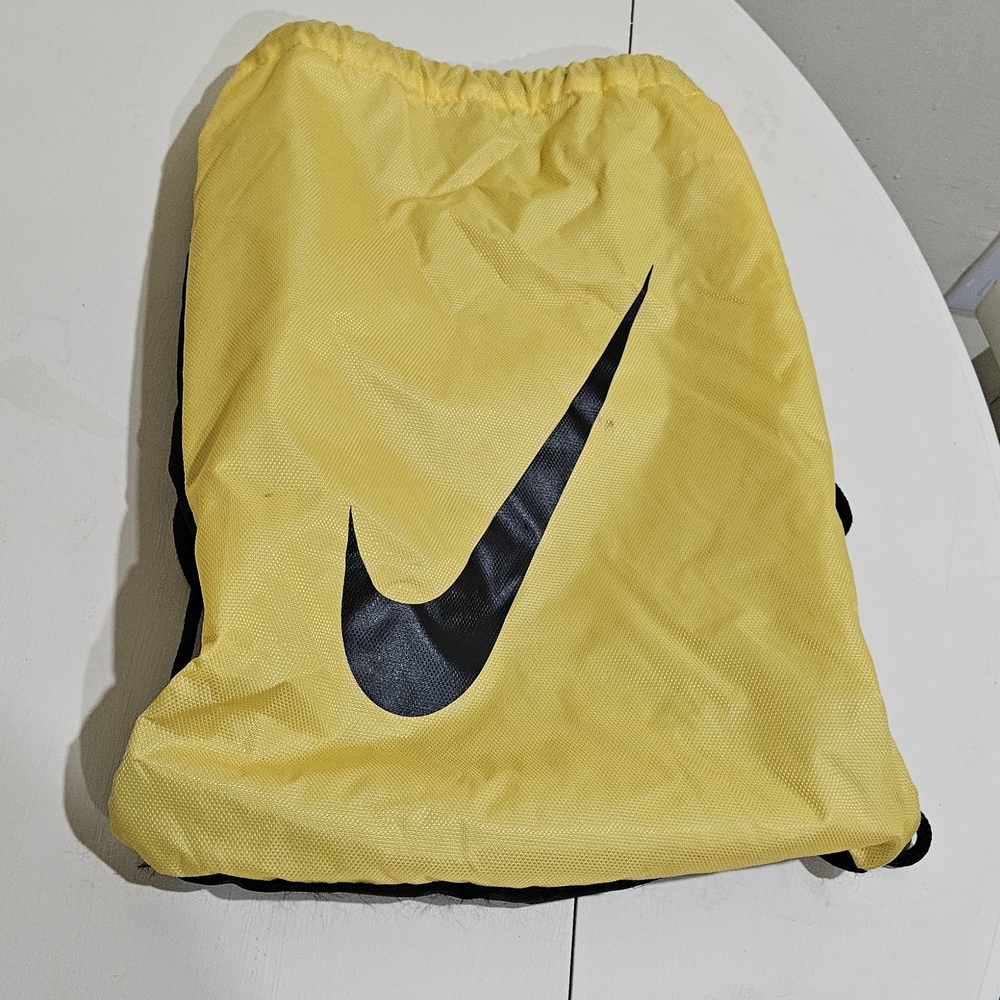 Nike Yellow Drawstring Bag